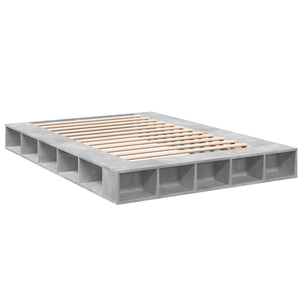 Modern Wooden King Size 150cm Bed Frame Base With Under Storage Compartments