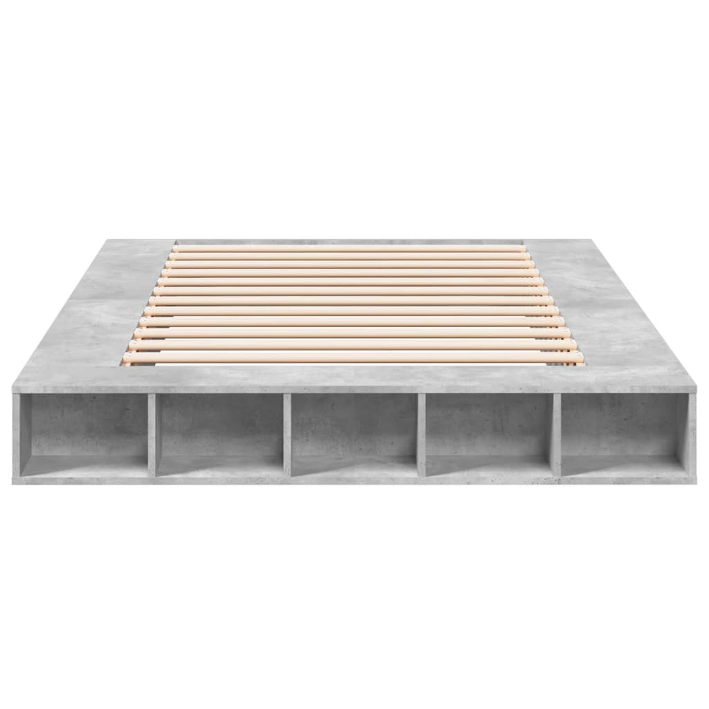 Modern Wooden King Size 150cm Bed Frame Base With Under Storage Compartments