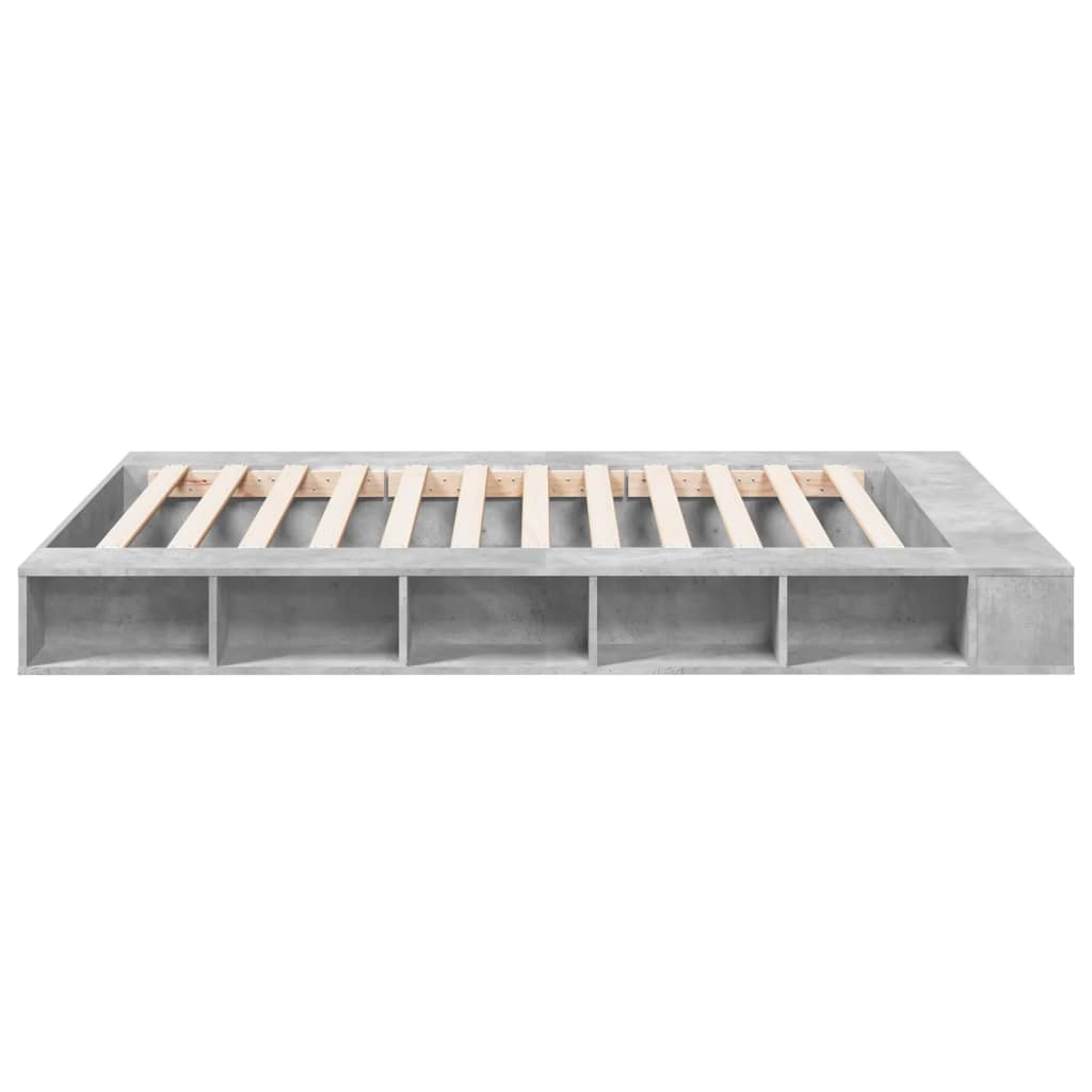 Modern Wooden King Size 150cm Bed Frame Base With Under Storage Compartments