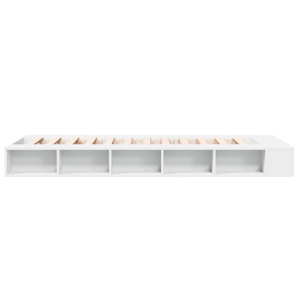 Modern Wooden Single Size 90cm Bed Frame Base With Under Storage Compartments