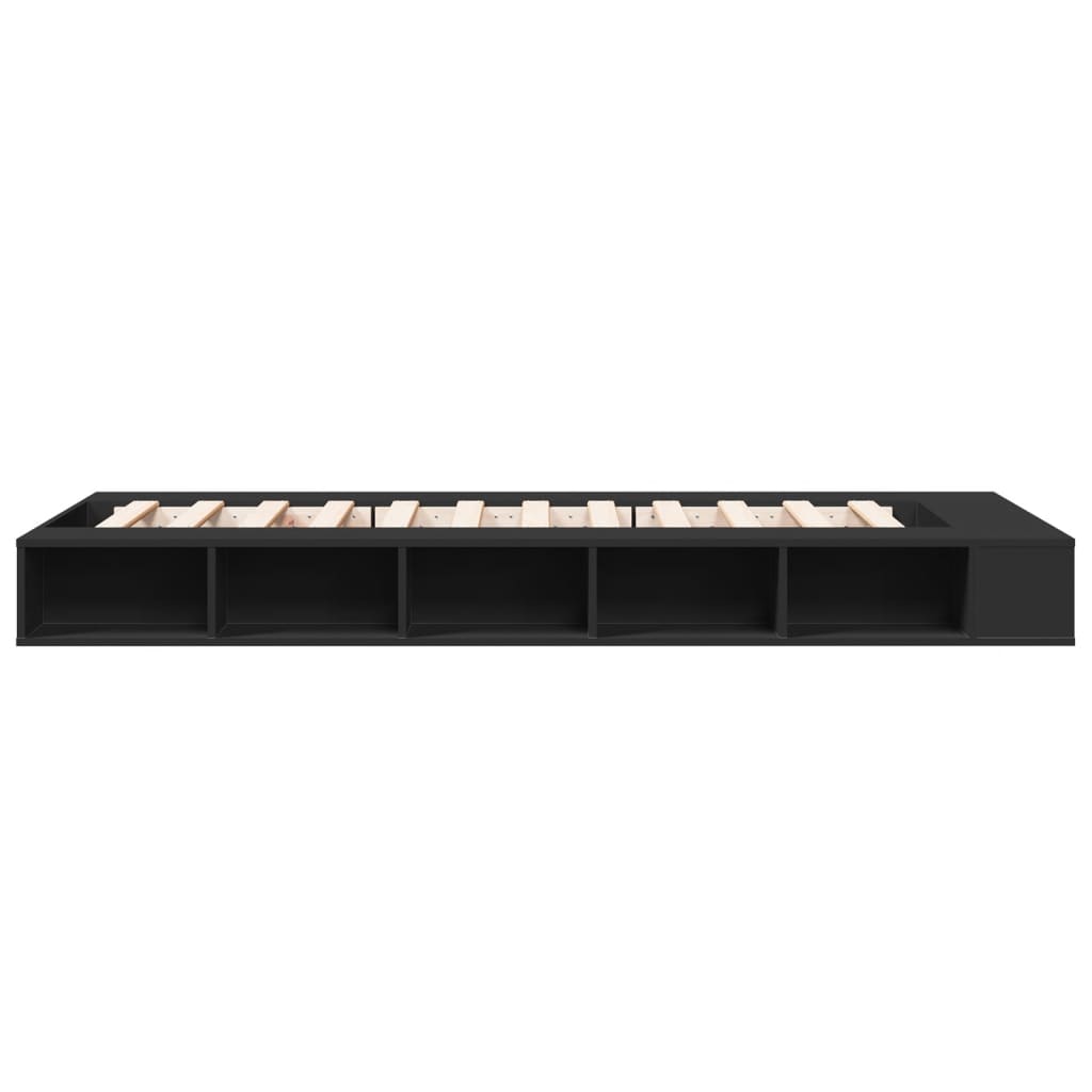 Modern Wooden Single Size 90cm Bed Frame Base With Under Storage Compartments