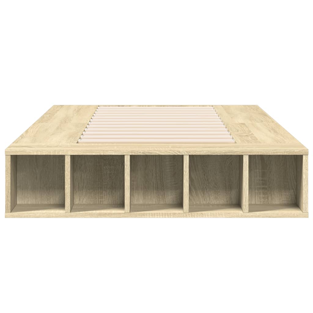 Modern Wooden Single Size 90cm Bed Frame Base With Under Storage Compartments