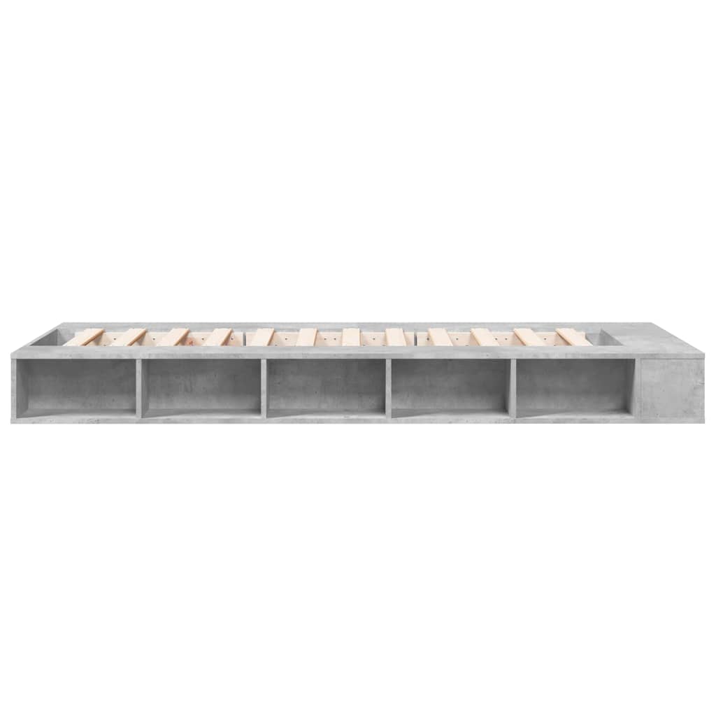 Modern Wooden Single Size 90cm Bed Frame Base With Under Storage Compartments