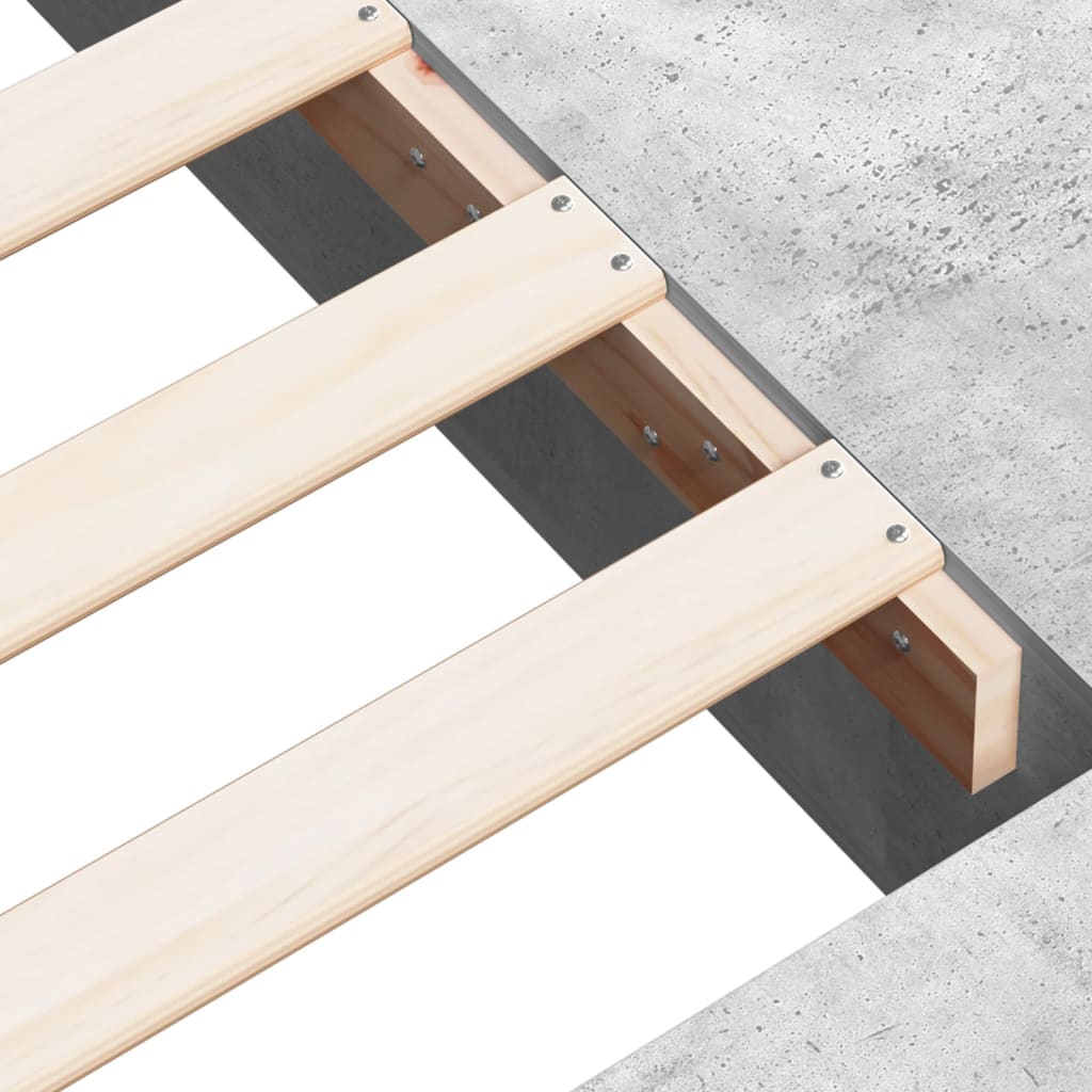 Modern Wooden Single Size 90cm Bed Frame Base With Under Storage Compartments