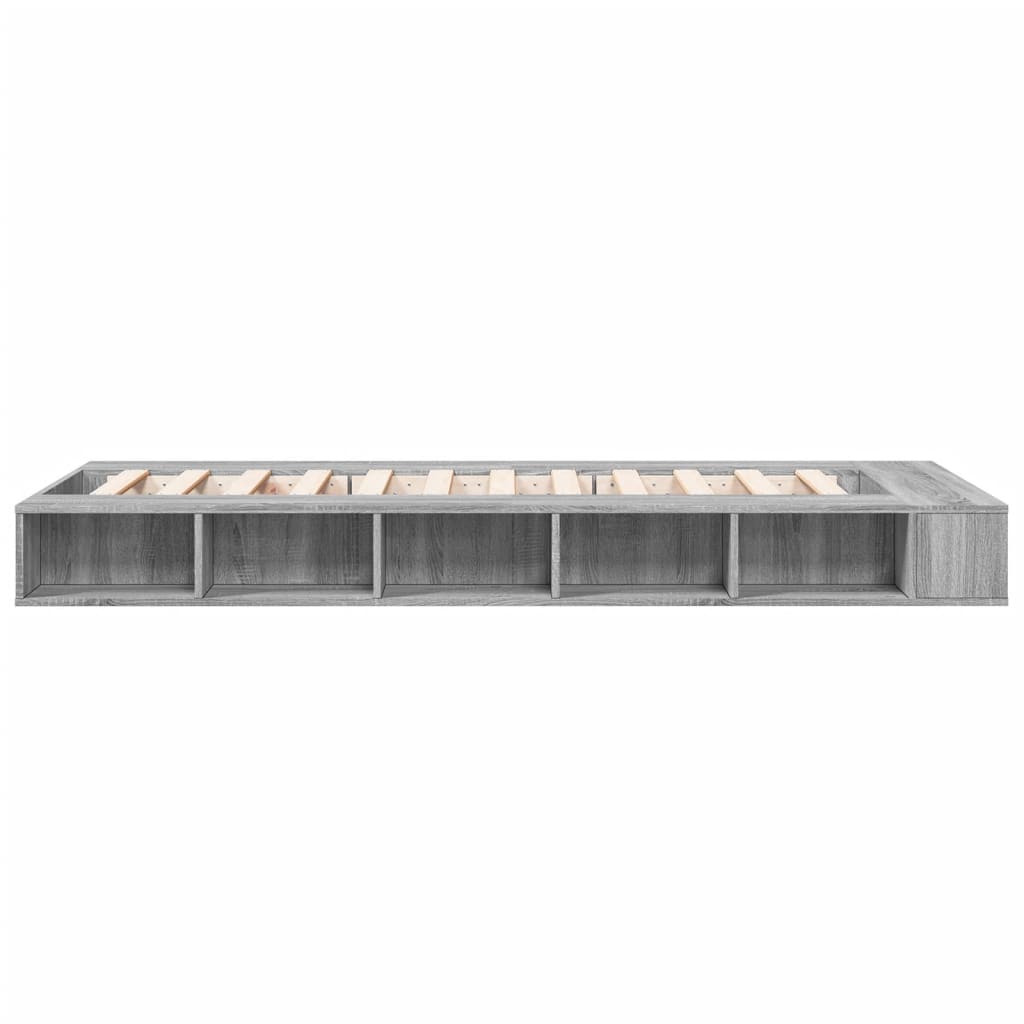 Modern Wooden Single Size 90cm Bed Frame Base With Under Storage Compartments
