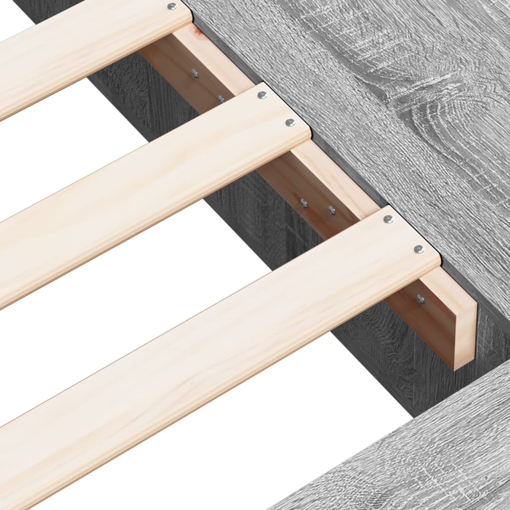 Modern Wooden Single Size 90cm Bed Frame Base With Under Storage Compartments
