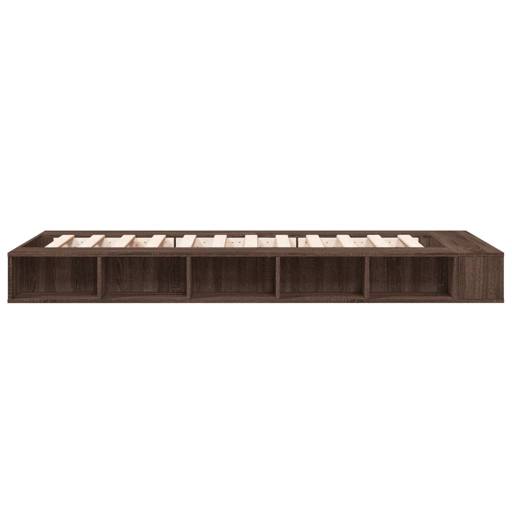 Modern Wooden Single Size 90cm Bed Frame Base With Under Storage Compartments