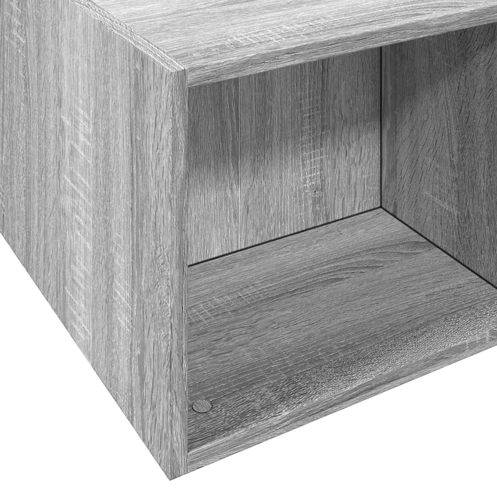 Bed Frame without Mattress Grey Sonoma 200x200 cm