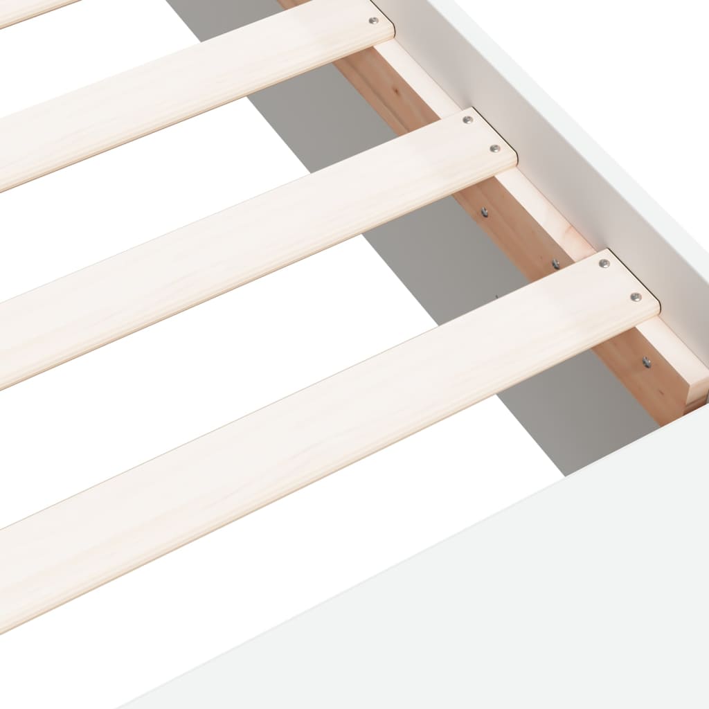 Bed Frame without Mattress White 135x190 cm Double