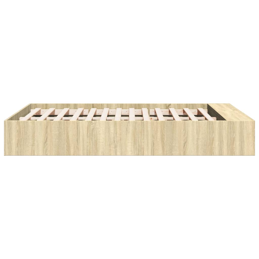 Bed Frame without Mattress Sonoma Oak 120x190 cm Small Double
