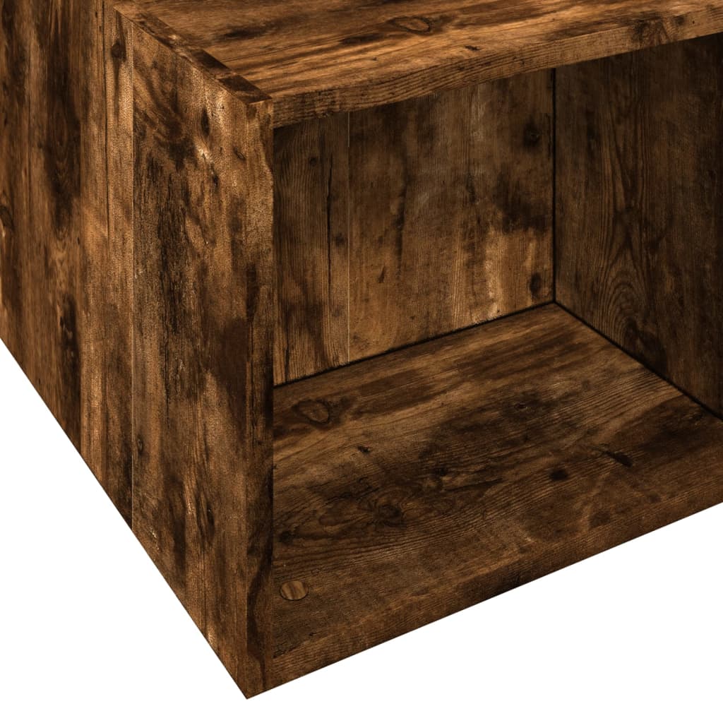 Bed Frame without Mattress Smoked Oak 120x190 cm Small Double