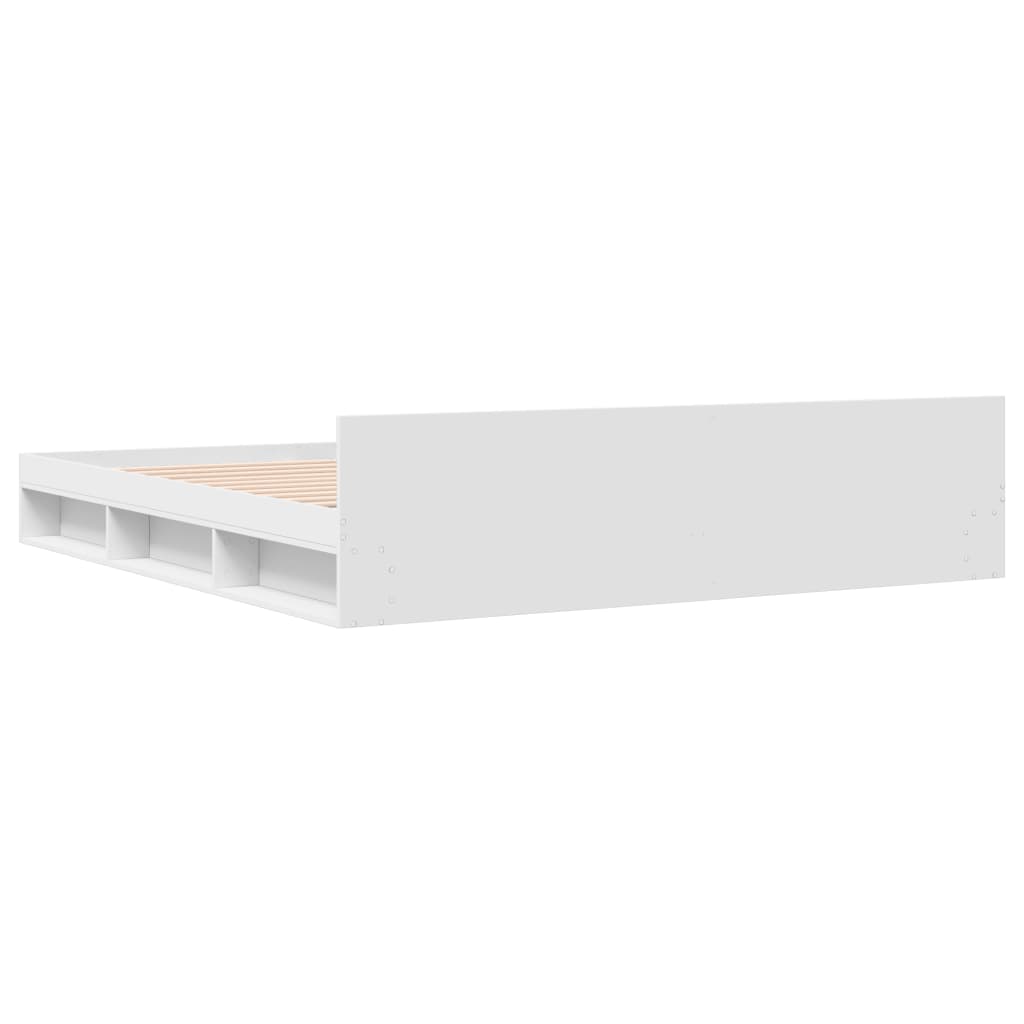 Modern Wooden Emperor Size 2m Bed Frame Base With Under Storage & 2 Drawers