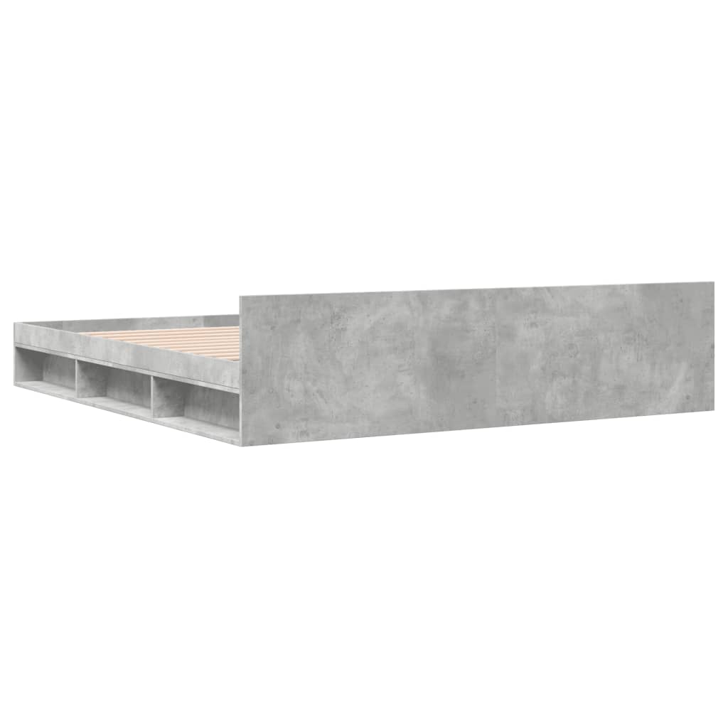 Modern Wooden Emperor Size 2m Bed Frame Base With Under Storage & 2 Drawers