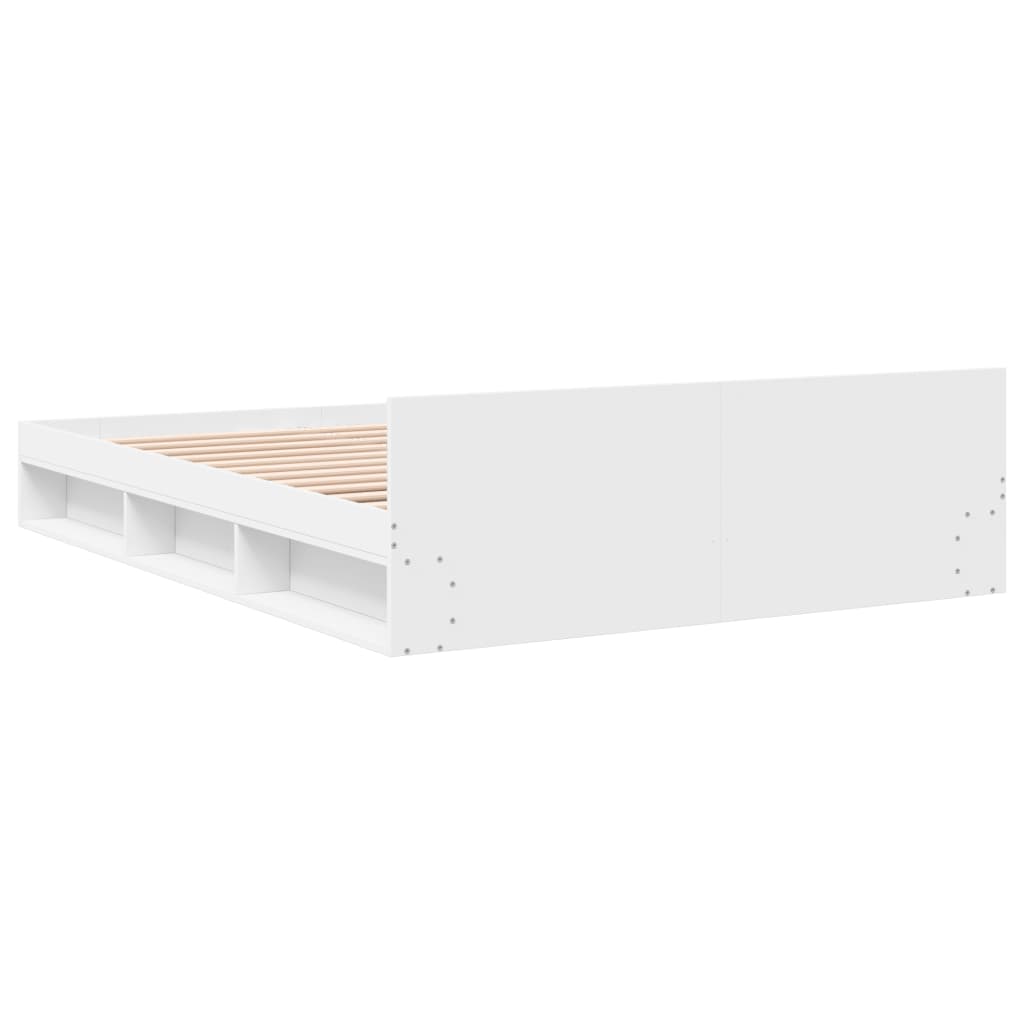 Modern Wooden Queen Size 1.6m Bed Frame Base With Under Storage Space Drawers