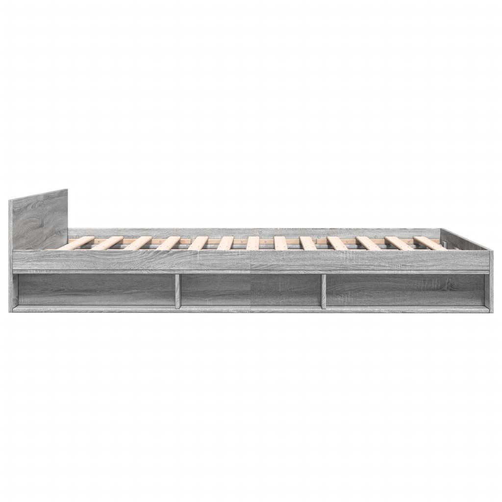 Modern Wooden Queen Size 1.6m Bed Frame Base With Under Storage Space Drawers