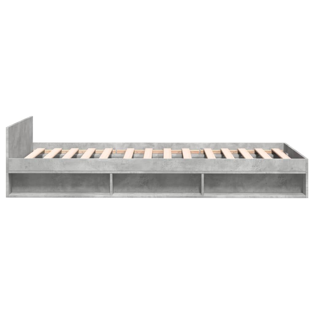 Modern Wooden Single Size 90cm Bed Frame Base With Under Storage Space & Drawer