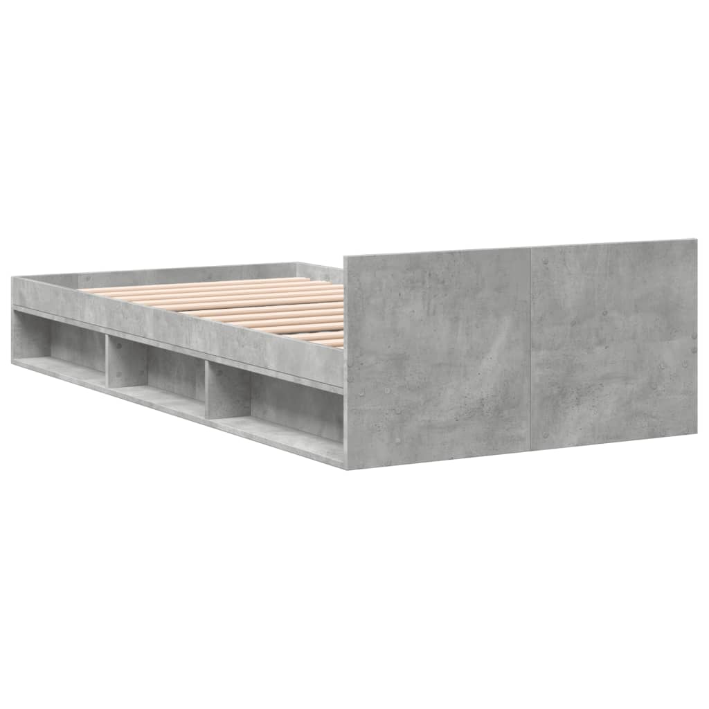 Modern Wooden Single Size 90cm Bed Frame Base With Under Storage Space & Drawer