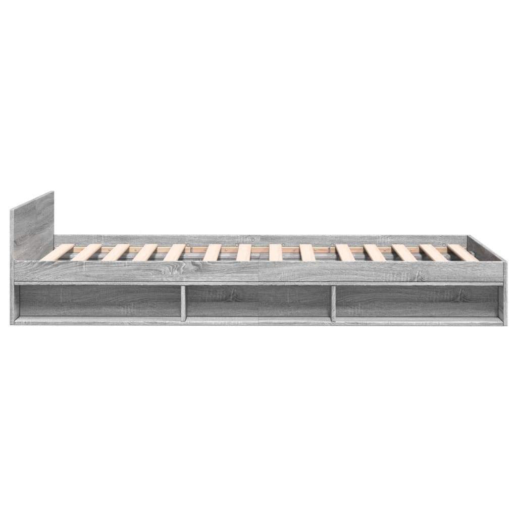 Modern Wooden Single Size 90cm Bed Frame Base With Under Storage Space & Drawer