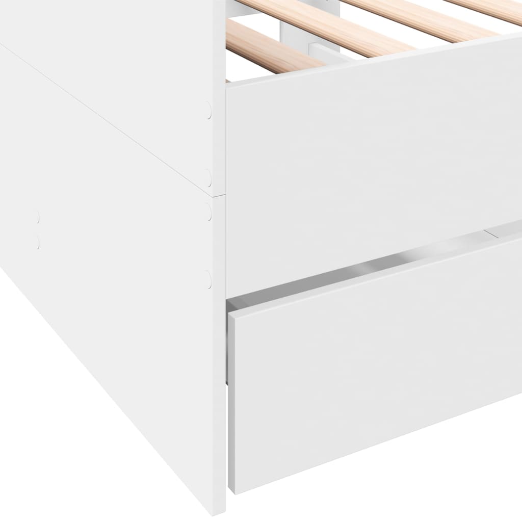 Modern Wooden Single Size 2-in-1 Daybed Sofa Bed With 3 Storage Drawers