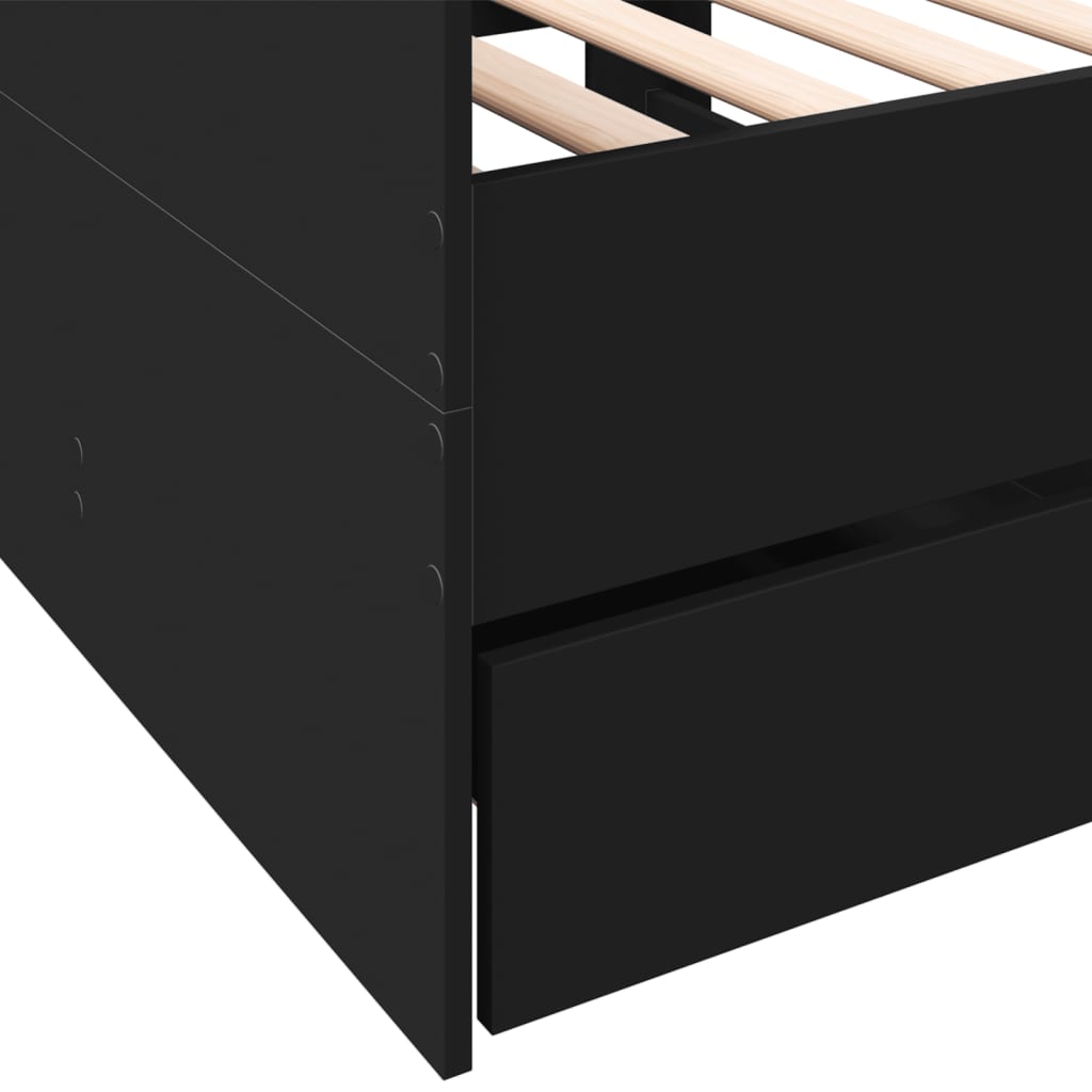 Modern Wooden Single Size 2-in-1 Daybed Sofa Bed With 3 Storage Drawers