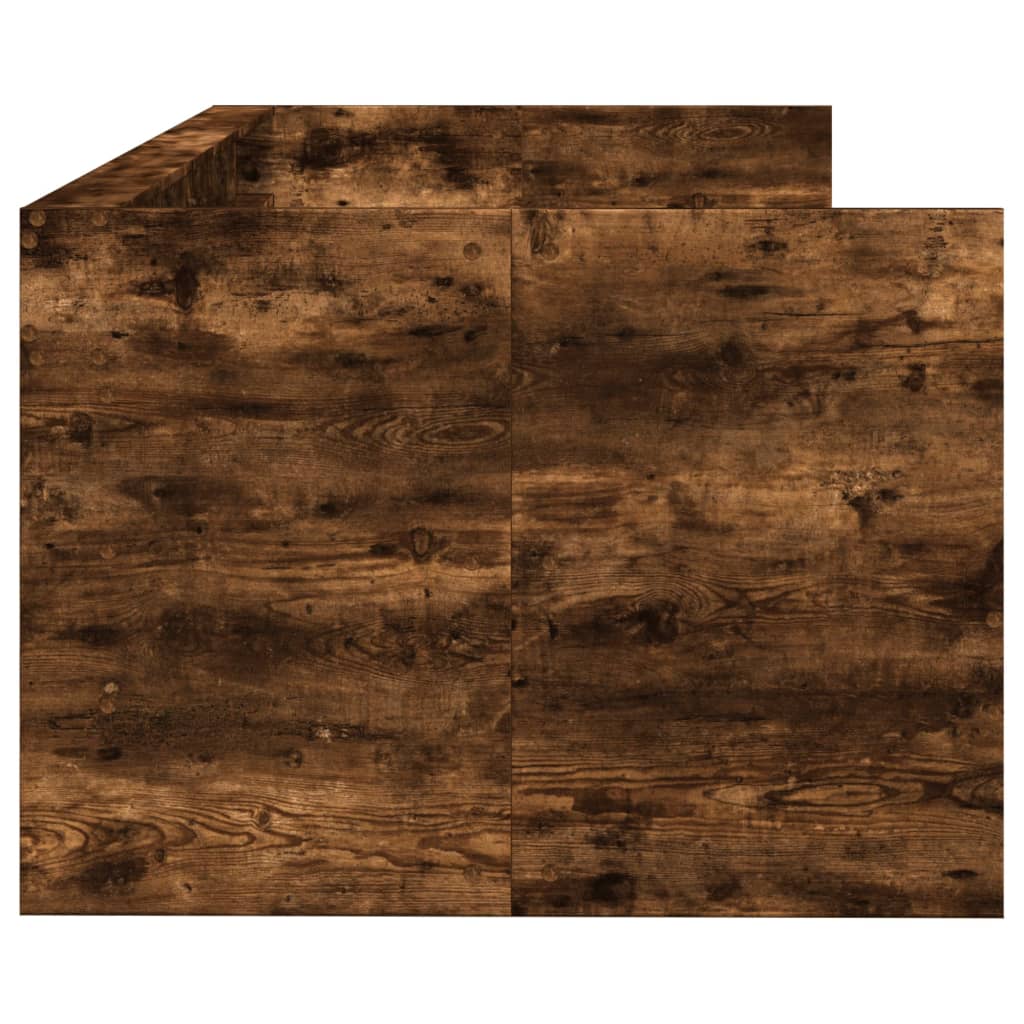 Daybed with Drawers without Mattress Smoked Oak 90x190 cm Single