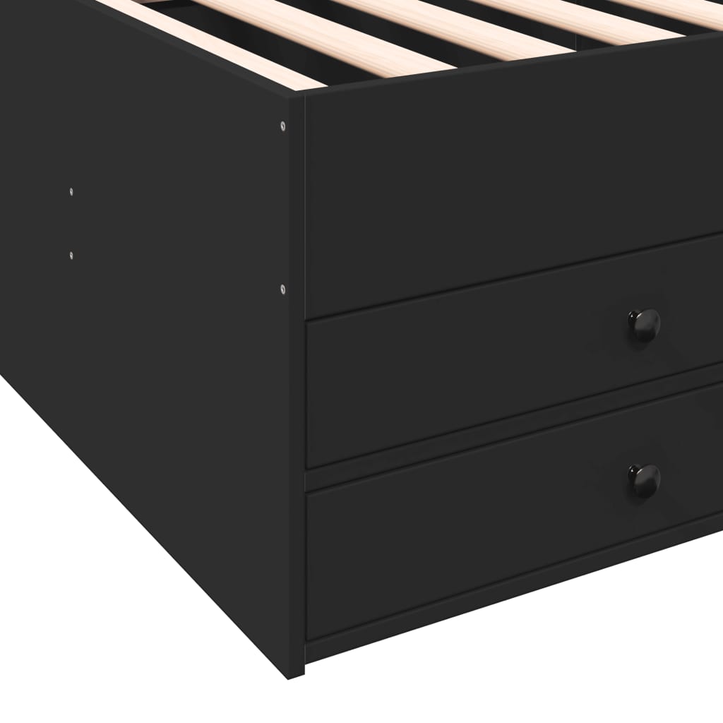 Modern Wooden 2-in-1 Single Size 90cm Daybed With 6 Storage Drawers Wood Sofa Beds