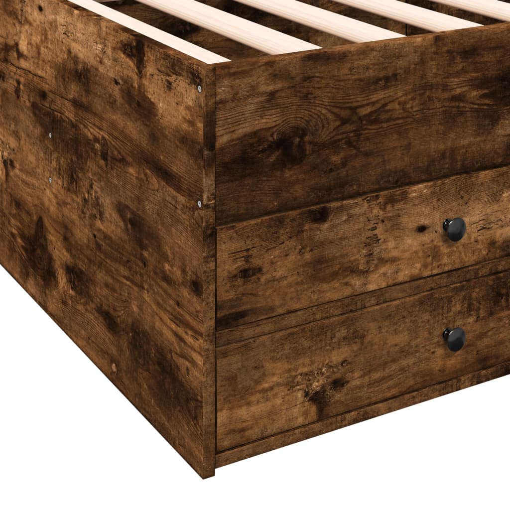 Modern Wooden 2-in-1 Single Size 90cm Daybed With 6 Storage Drawers Wood Sofa Beds
