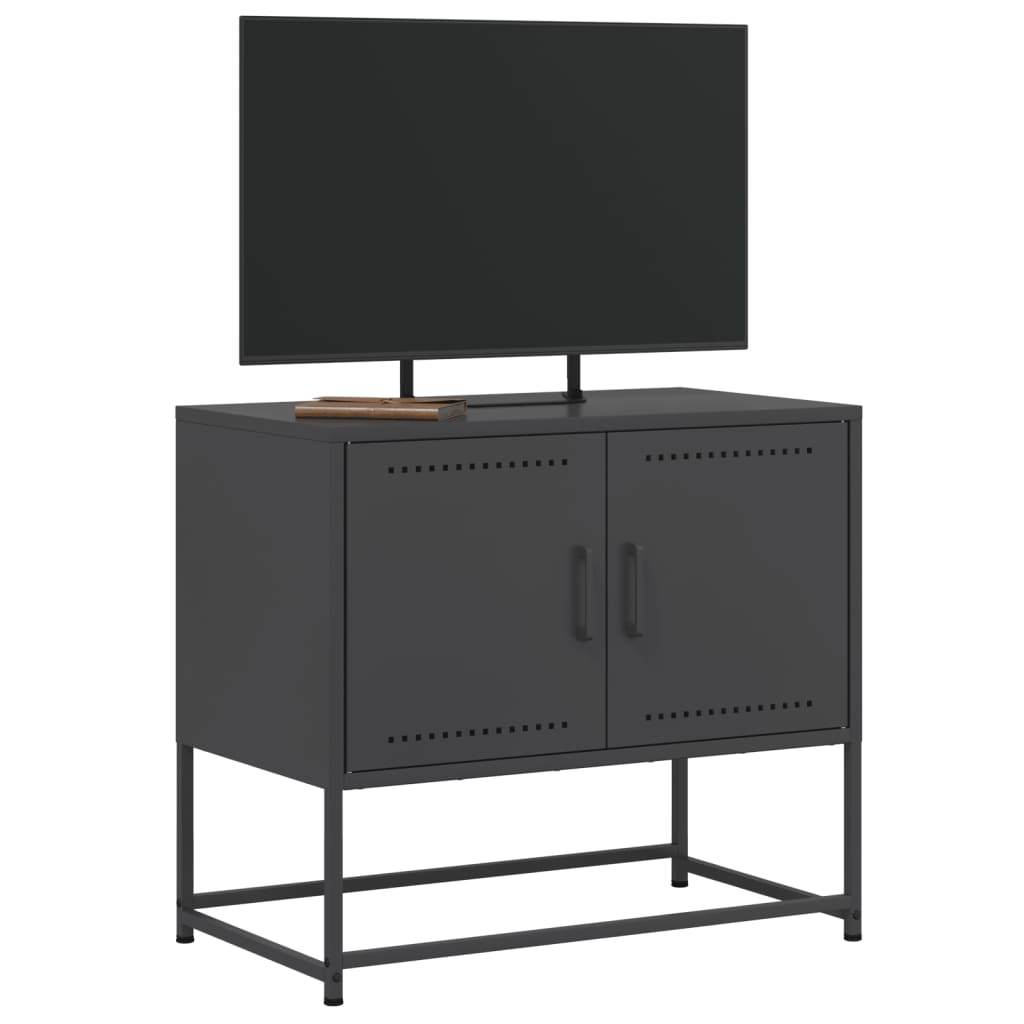 Industrial Steel 2 Door TV Tele Stand Unit Home Storage Cabinet Bench