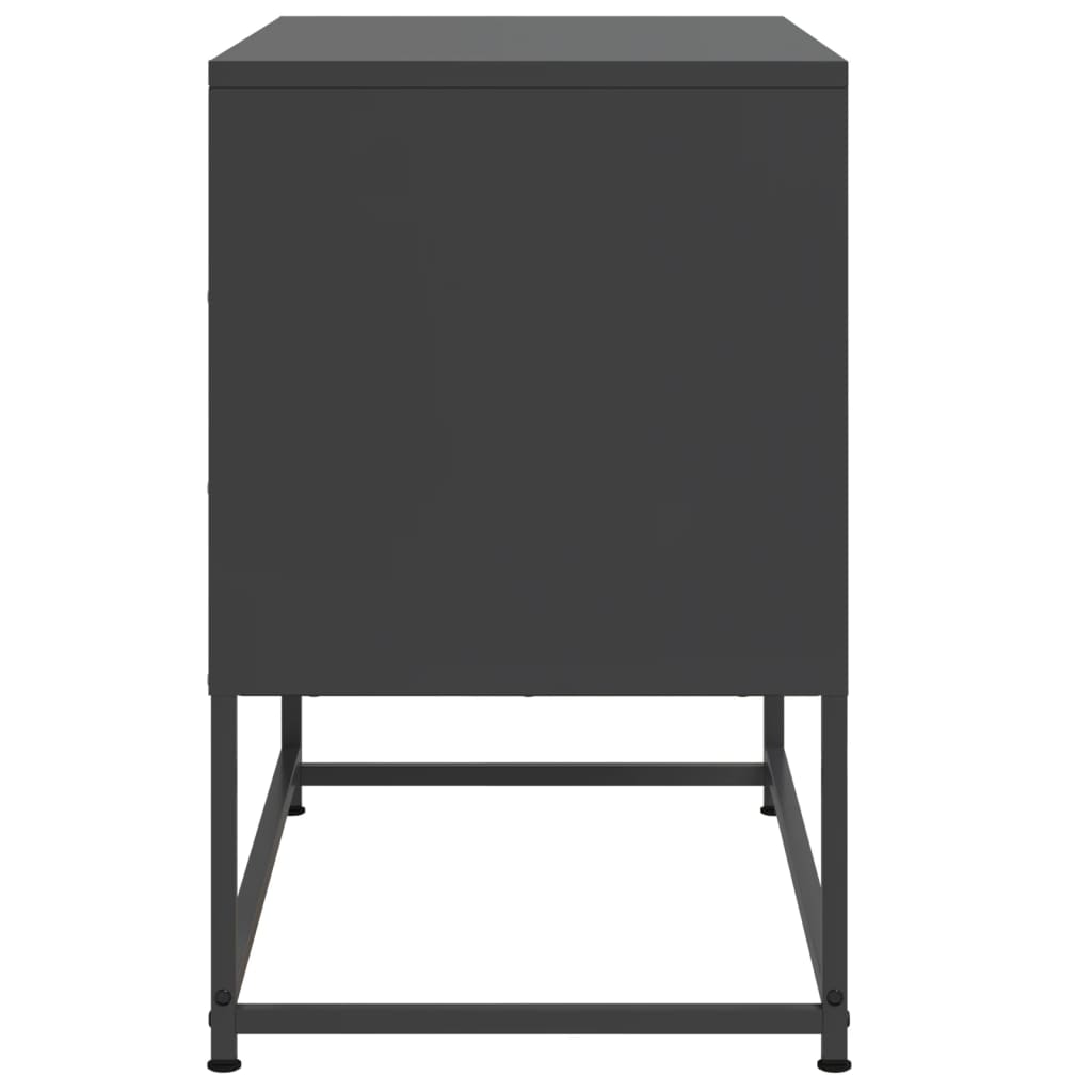 Industrial Steel 2 Door TV Tele Stand Unit Home Storage Cabinet Bench