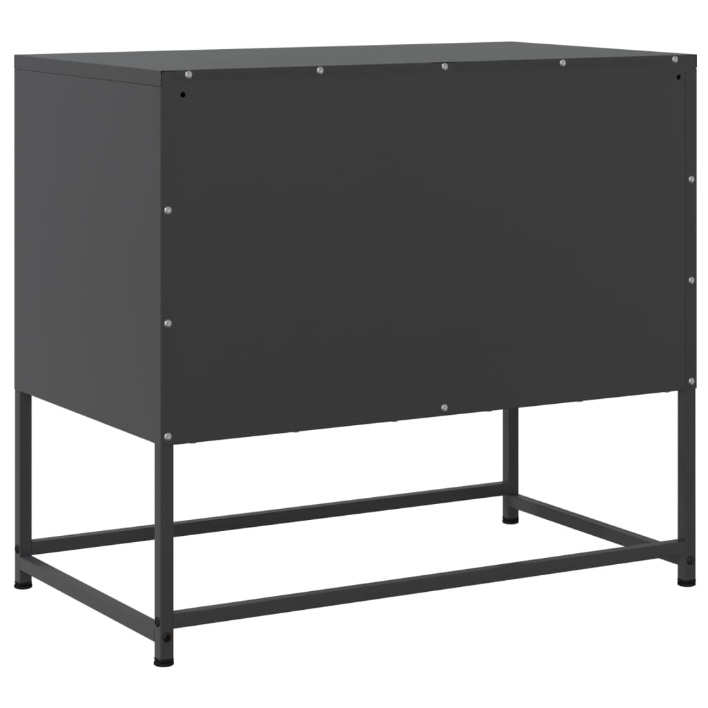 Industrial Steel 2 Door TV Tele Stand Unit Home Storage Cabinet Bench