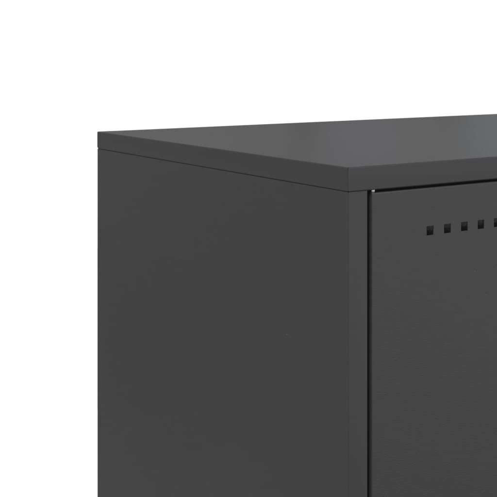 Industrial Steel 2 Door TV Tele Stand Unit Home Storage Cabinet Bench