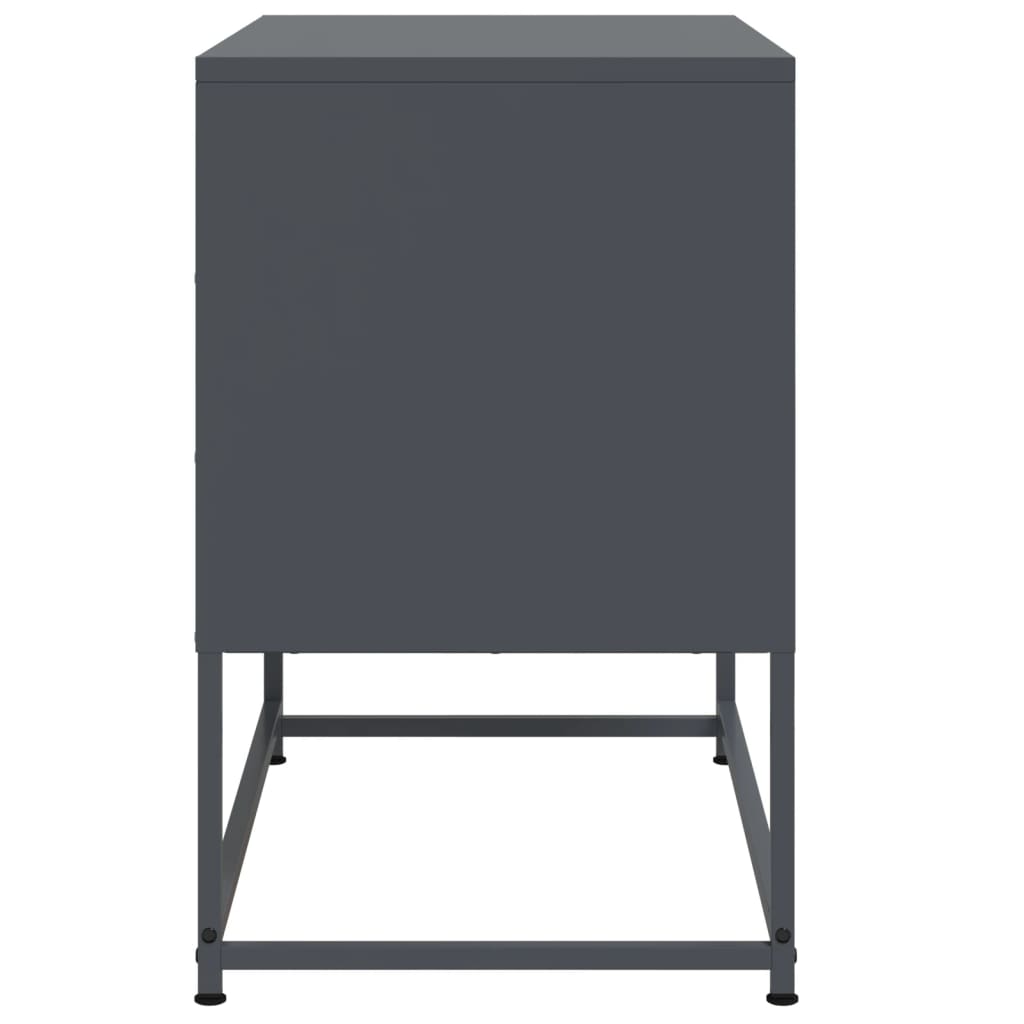 Industrial Steel 2 Door TV Tele Stand Unit Home Storage Cabinet Bench
