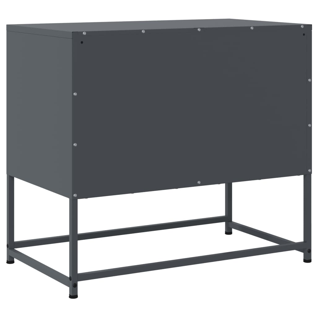 Industrial Steel 2 Door TV Tele Stand Unit Home Storage Cabinet Bench