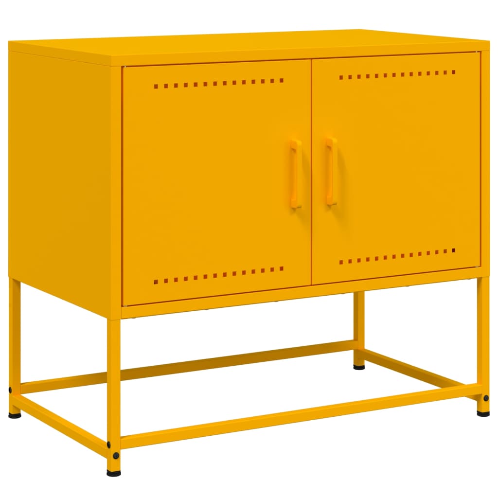 Industrial Steel 2 Door TV Tele Stand Unit Home Storage Cabinet Bench