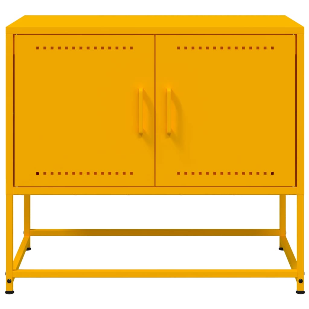 Industrial Steel 2 Door TV Tele Stand Unit Home Storage Cabinet Bench