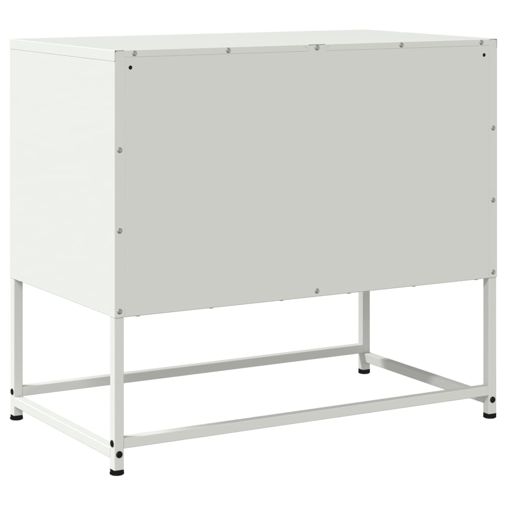 Industrial Steel 2 Door TV Tele Stand Unit Home Storage Cabinet Bench