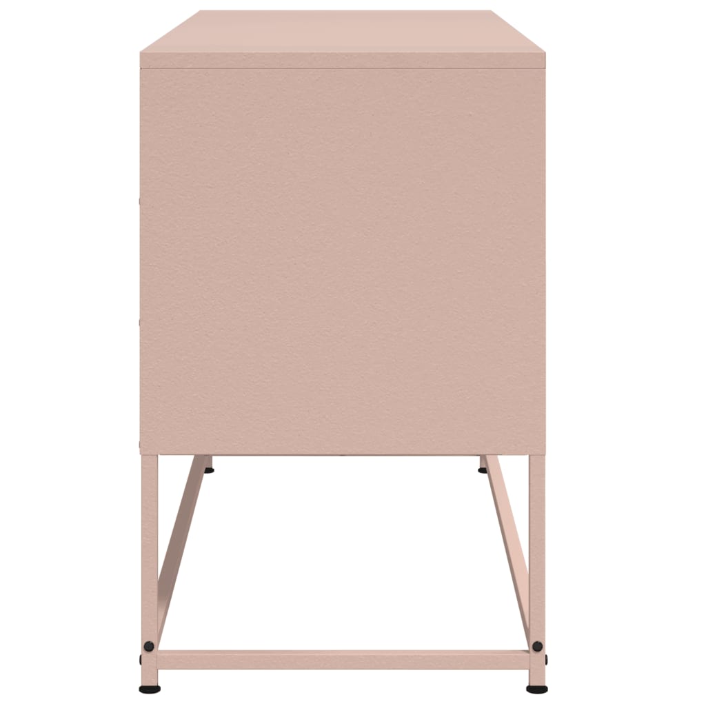 Industrial Steel 40 Inch TV Tele Stand Unit Cabinet With 3 Doors Storage
