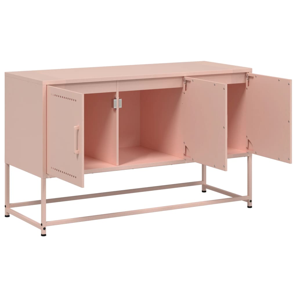 Industrial Steel 40 Inch TV Tele Stand Unit Cabinet With 3 Doors Storage