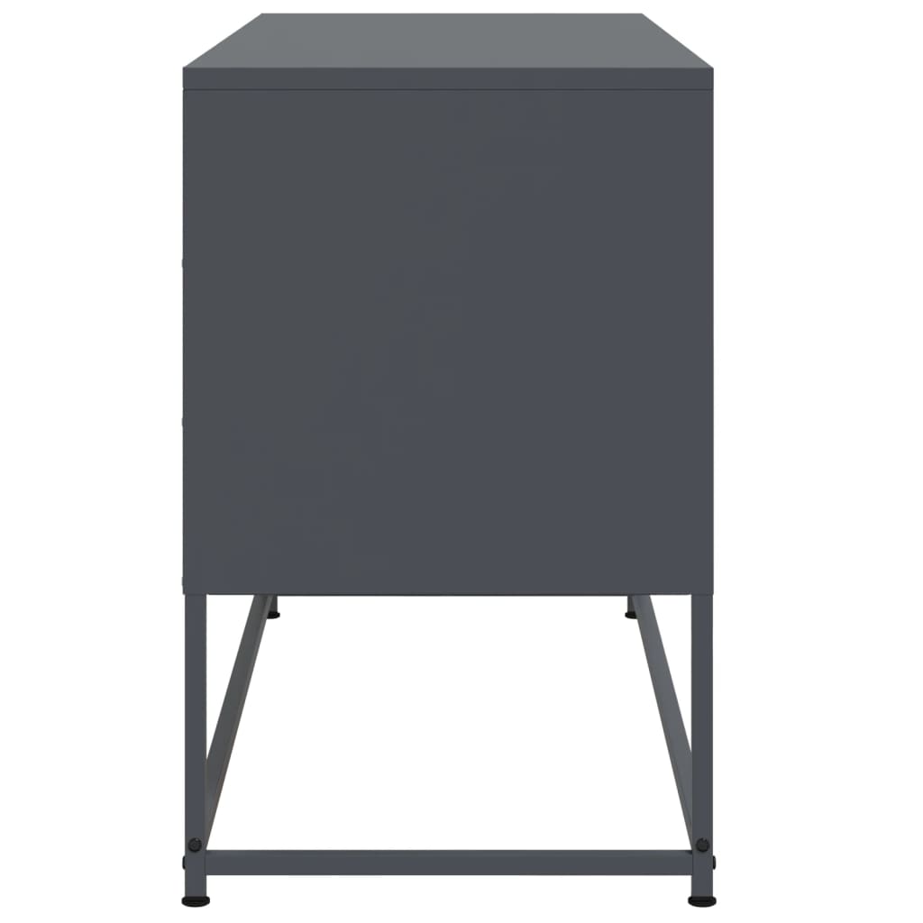 Industrial Steel 40 Inch TV Tele Stand Unit Cabinet With 3 Doors Storage