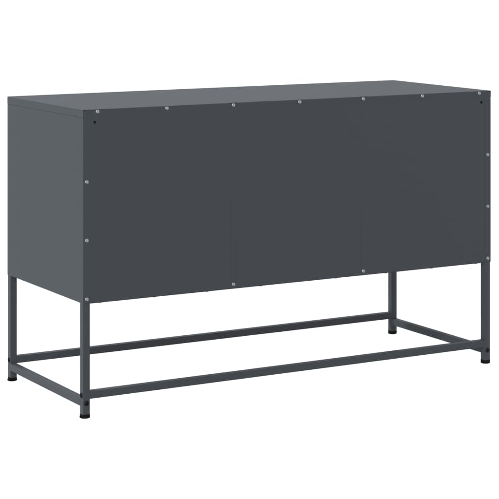 Industrial Steel 40 Inch TV Tele Stand Unit Cabinet With 3 Doors Storage