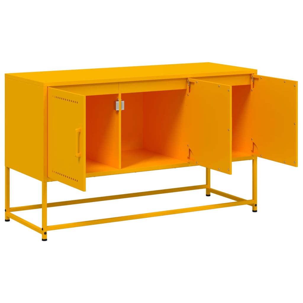 Industrial Steel 40 Inch TV Tele Stand Unit Cabinet With 3 Doors Storage