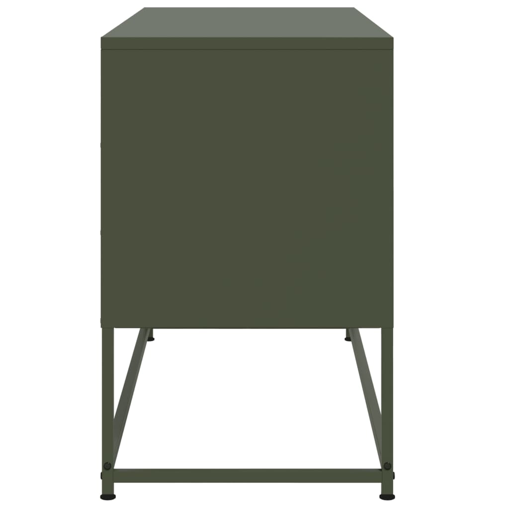 Industrial Steel 40 Inch TV Tele Stand Unit Cabinet With 3 Doors Storage