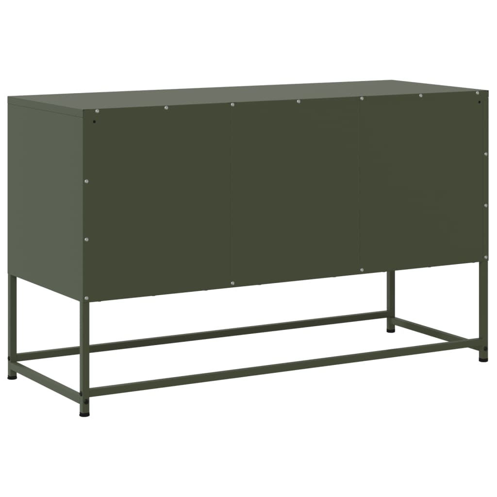 Industrial Steel 40 Inch TV Tele Stand Unit Cabinet With 3 Doors Storage