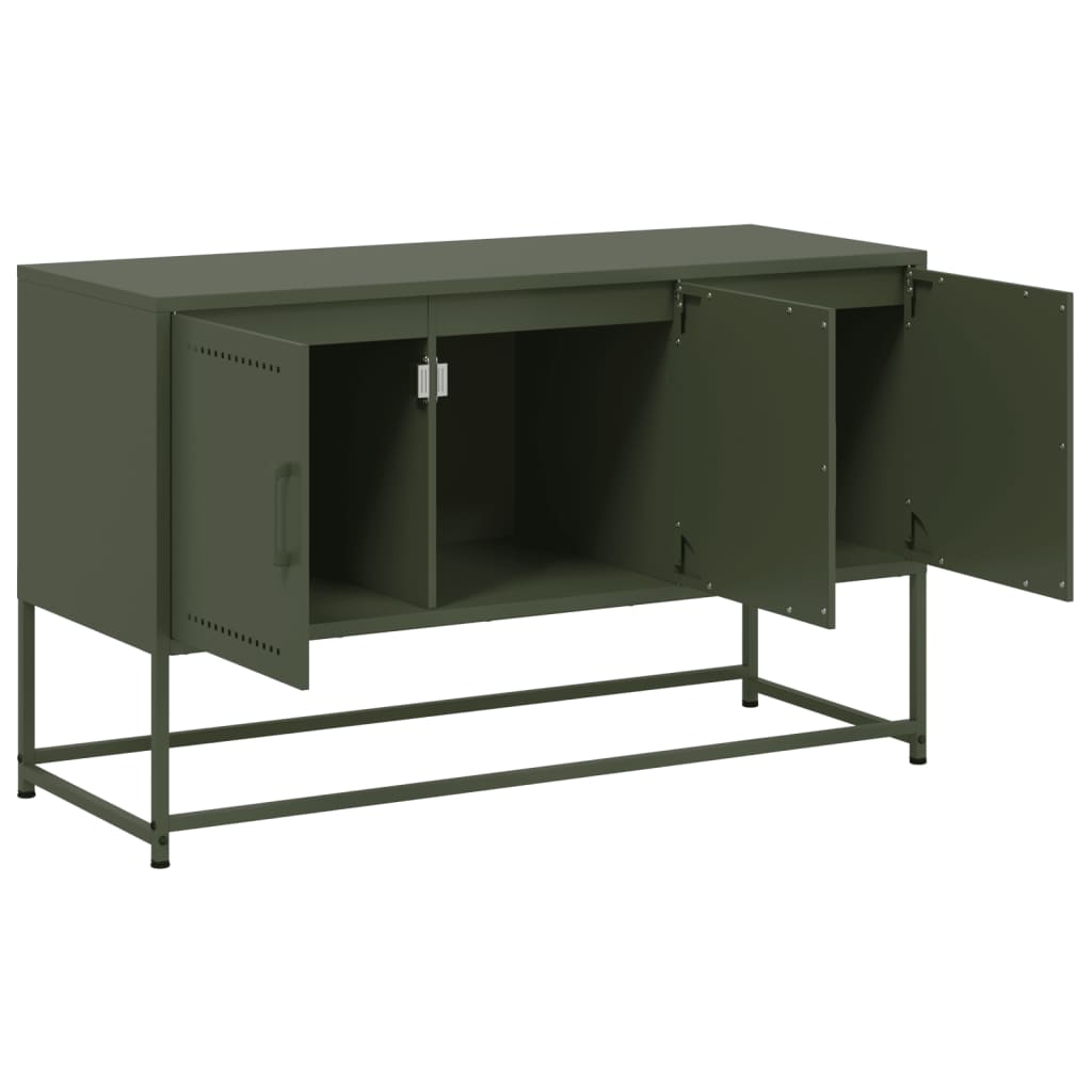 Industrial Steel 40 Inch TV Tele Stand Unit Cabinet With 3 Doors Storage