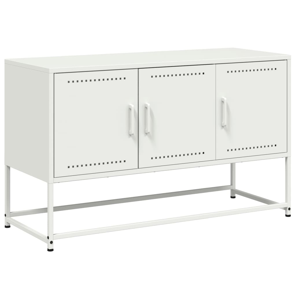 Industrial Steel 40 Inch TV Tele Stand Unit Cabinet With 3 Doors Storage