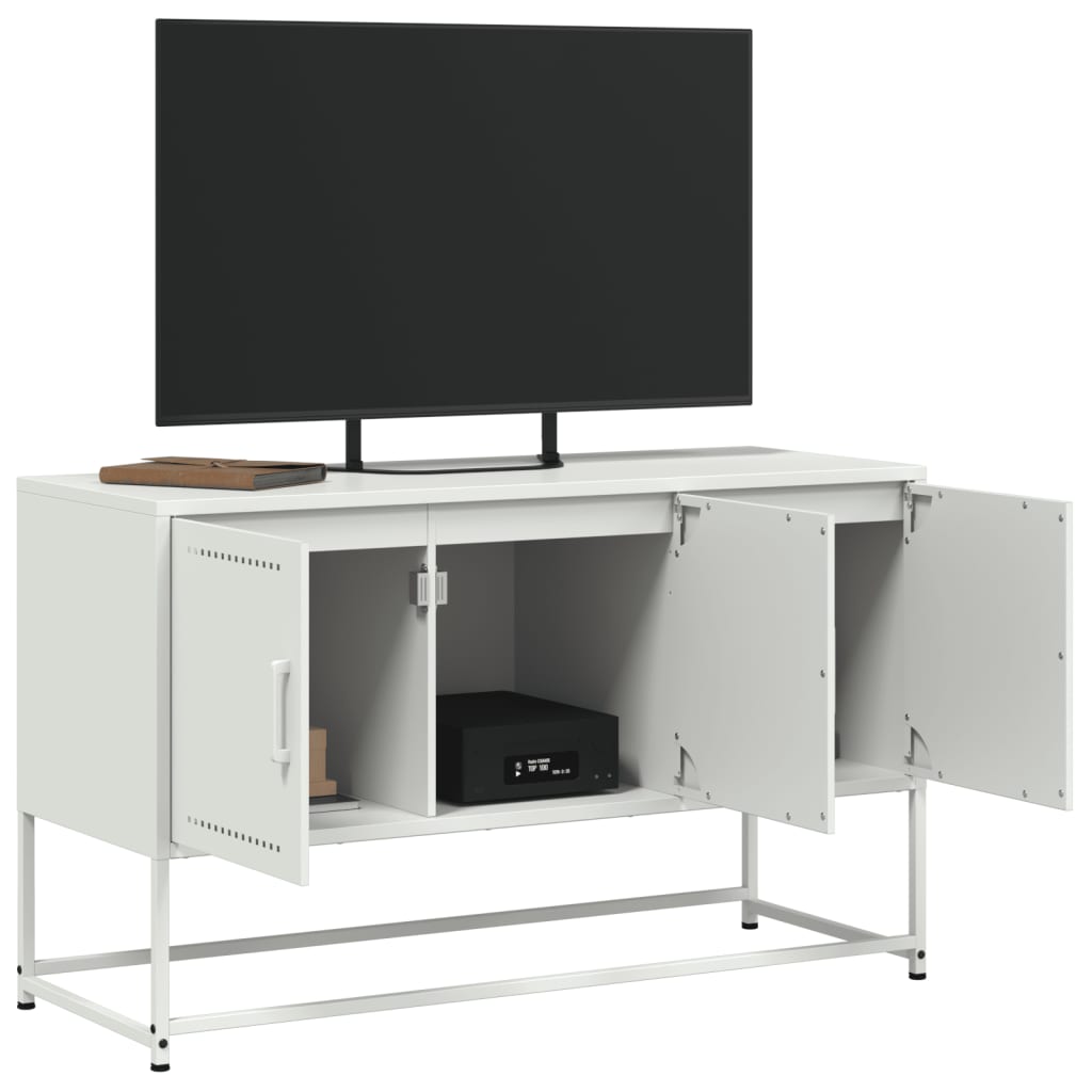 Industrial Steel 40 Inch TV Tele Stand Unit Cabinet With 3 Doors Storage
