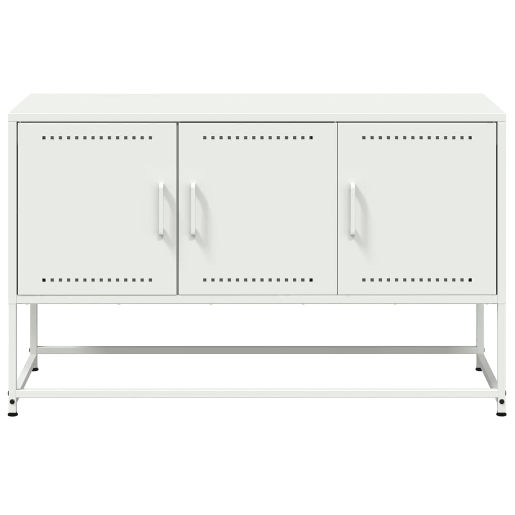 Industrial Steel 40 Inch TV Tele Stand Unit Cabinet With 3 Doors Storage