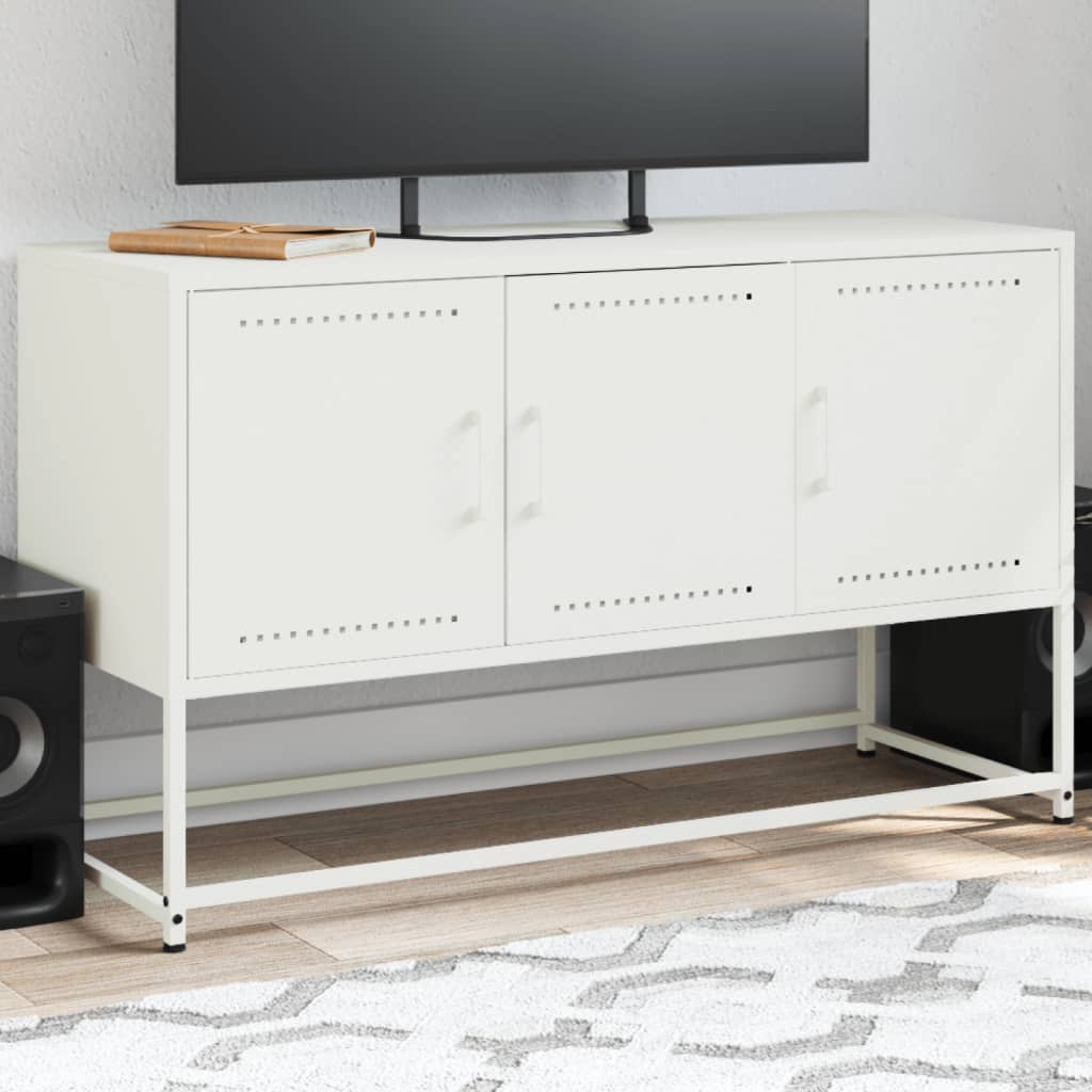 Industrial Steel 40 Inch TV Tele Stand Unit Cabinet With 3 Doors Storage
