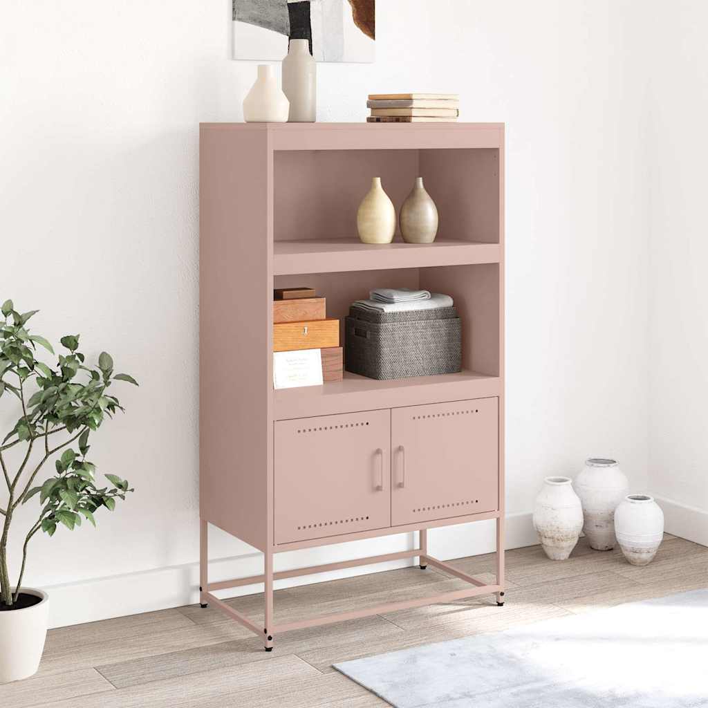 Highboard Pink 68.5x38.5x123.5 cm Steel