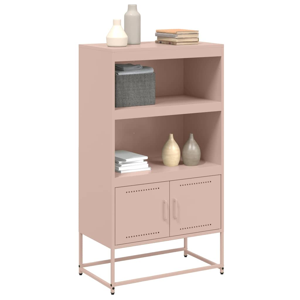 Highboard Pink 68.5x38.5x123.5 cm Steel
